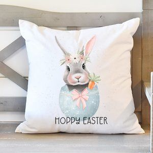 Easter Tea Towels, Set of 2, Brand New, Made to Order, Hoppy Easter Bunny